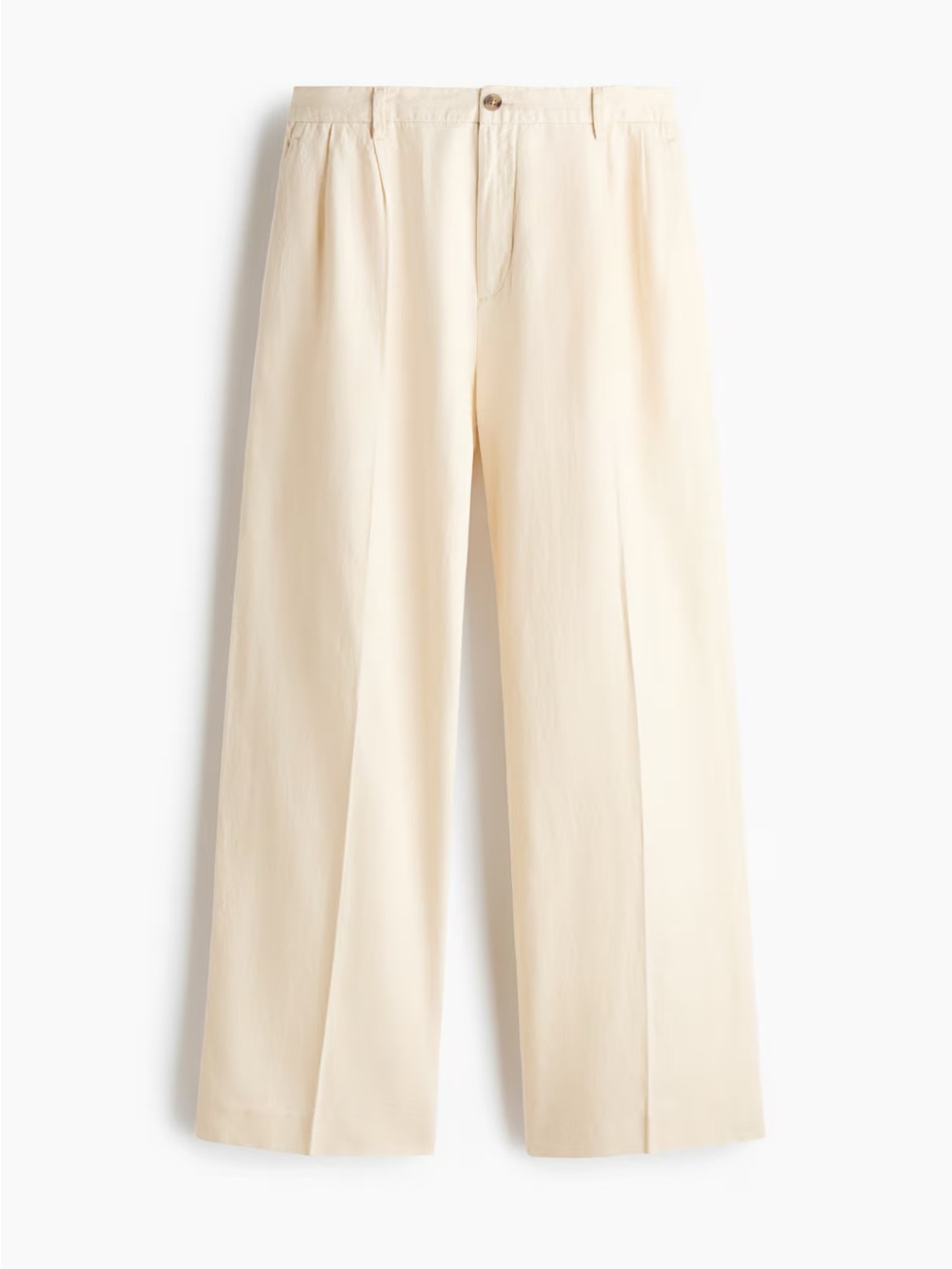 H&M Loose fit linen blend pants